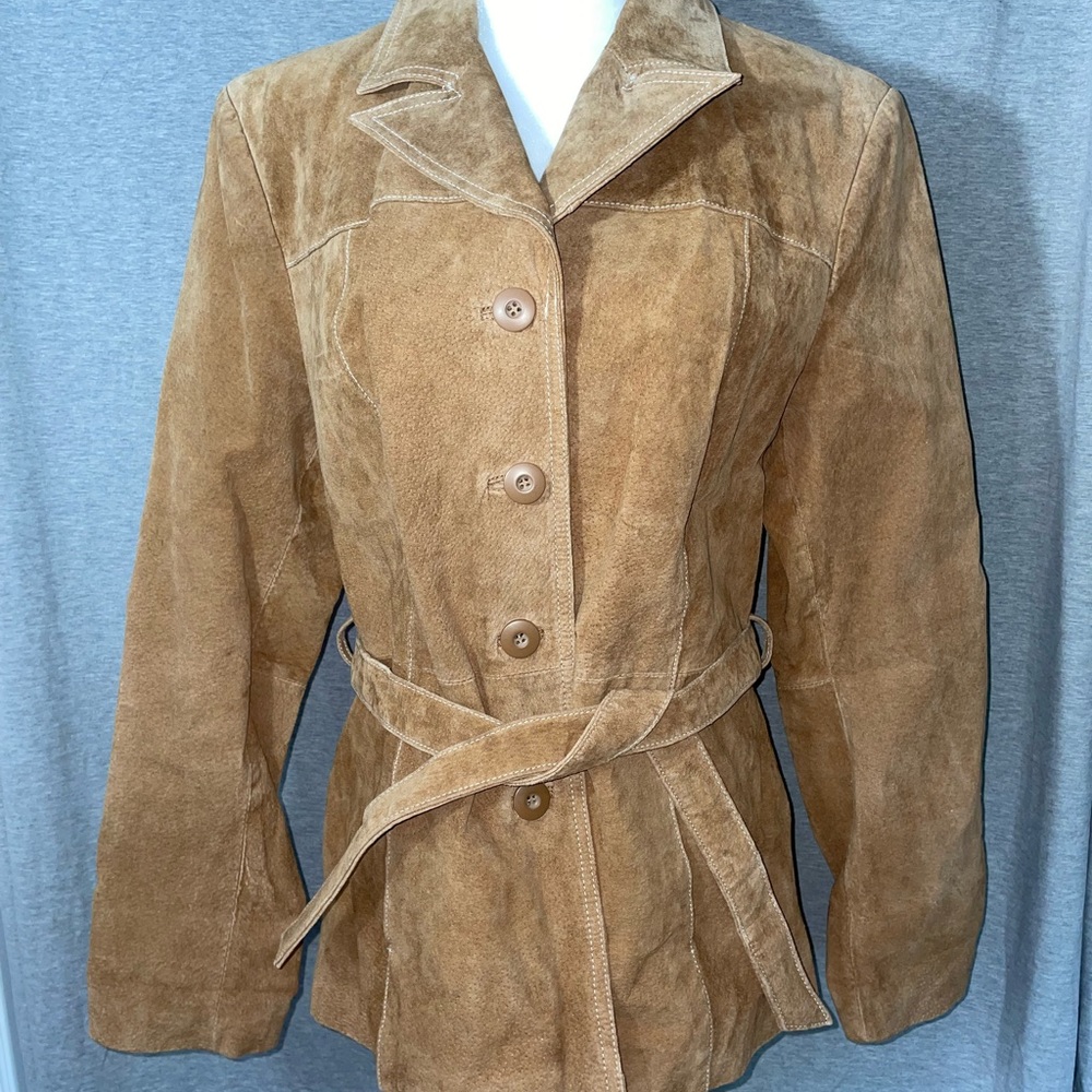 Suede Trench Coat
